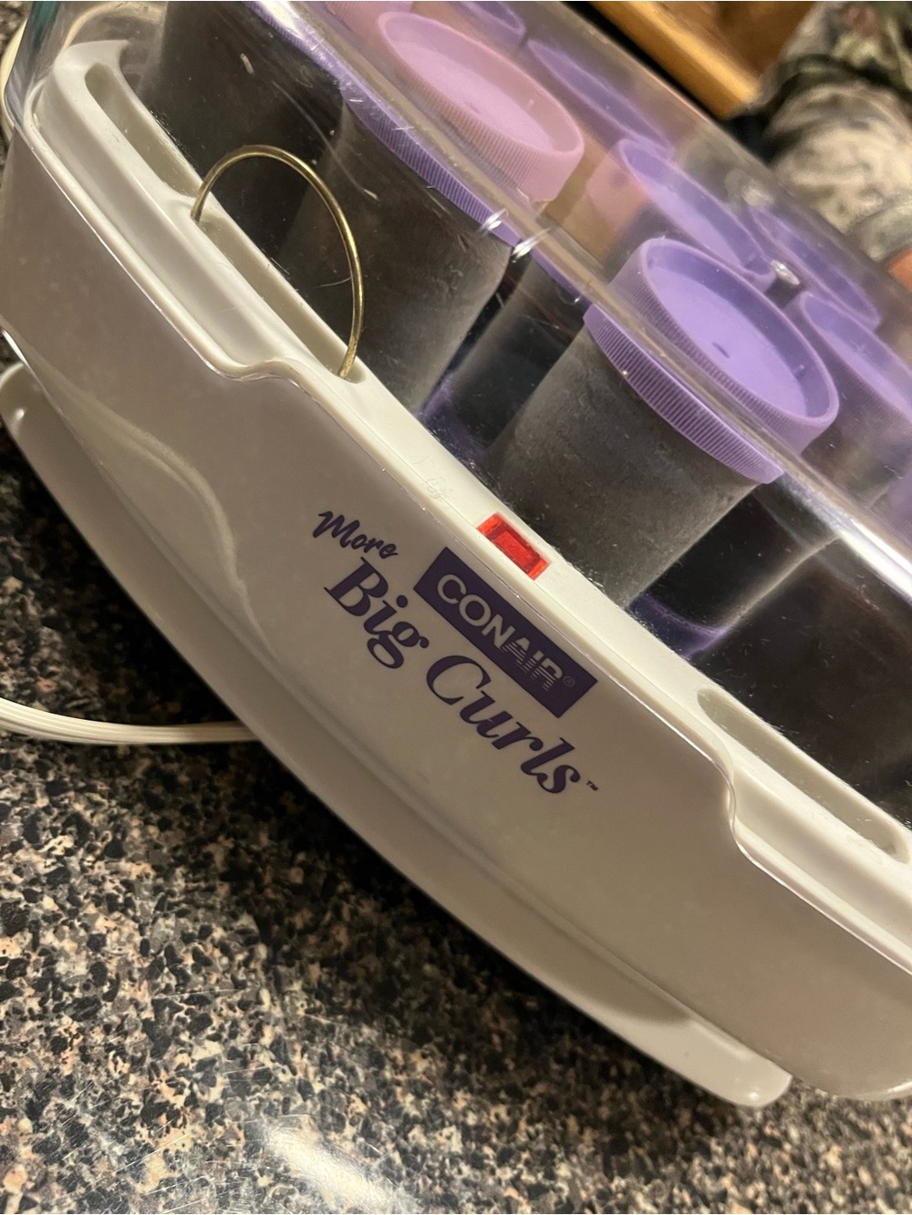 Vintage Conair Big Curls Hair Rollers White and Purple